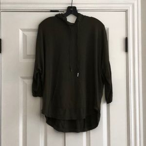 Lou&grey olive green hooded poncho